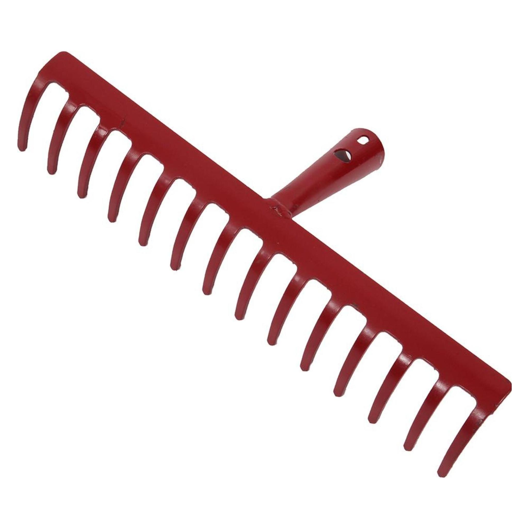 Magni Floraworld 010655 Gartenrechen Classic Ersatzblatt 14 Zinken rot (4047883001195)