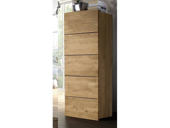 Woodline Garderobenschrank mit Schubladen in Eiche – Montierte Lieferung – 3%-Vorkasse-Rabatt