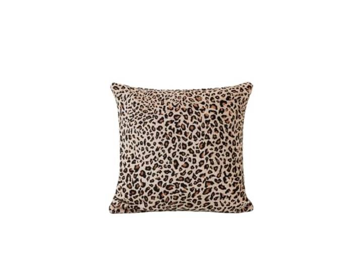 Madura - Housse de Coussin Leopoldo Décoration pour Maison Salon Chambre Canapé - Idée Cadeau Chenille Motif léopard Beige et Fauve 40x40 cm