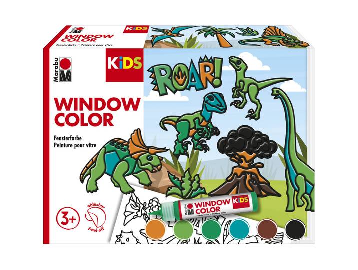 Marabu Kids Window Color Set Dino 6x25m