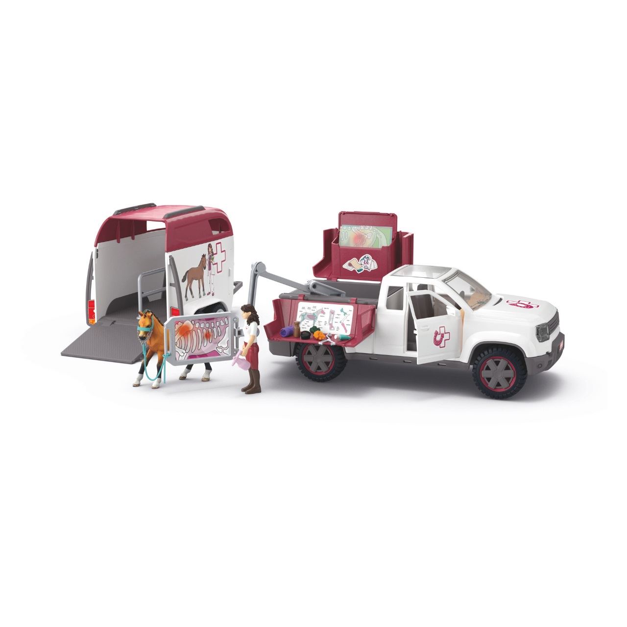Schleich Horse Club Mobile Tierärztin mit Anhänger