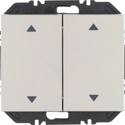 Berker 24127204 Wandsendermodul Enocean mit Wippe 2fach mit Symbol Pfeile, K.5, edelstahl