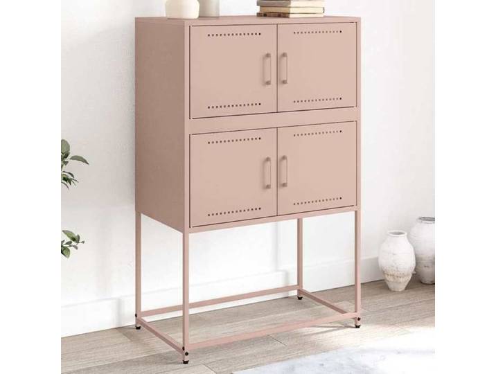 Rose Buffet rose 68 5x38 5x107 cm acier - Meuble Rangement LV36735