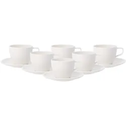 Villeroy & Boch, Tasse, Kaffeetassen mit Untertassen Artesano Original (250 ml, 12x)