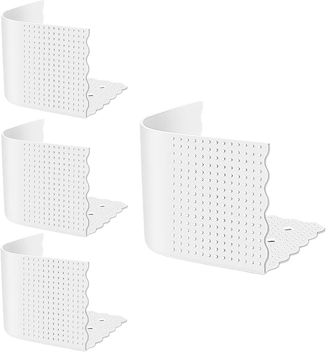 4 stuks Bedbladbevestigingen Hoeslaken Grippers Wit voor volwassenen