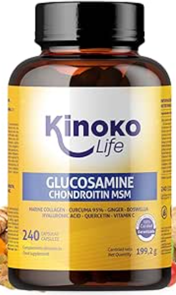 Kinoko Life  Capsula de Glucosamina Condroitina Con Msm 240 Cápsulas