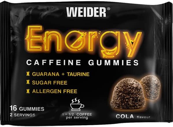 Weider Gummy Energy Caffeine Cola Gummies 16 uds