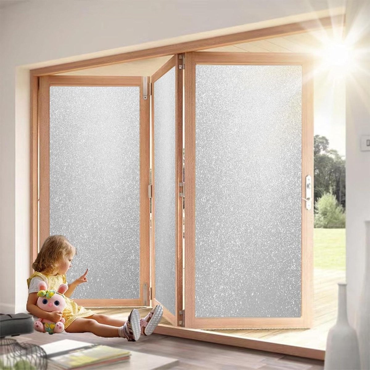 Zonwerende Raamfolie Privacyfolie Mat Glitter Mat - 60 x 550 cm