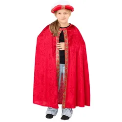 Kinder-Umhang "Samt", rot