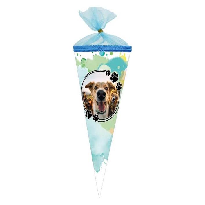 Nestler Schultüte Show Dogs rund mit Tüllverschluss 35cm (35 cm) (43513006)