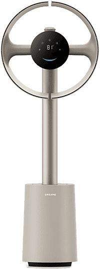 Ventilador de pie - Dreame MF10, 55 W, 10 Velocidades, Sin aspas, Control Inteligente desde el móvil, Beige