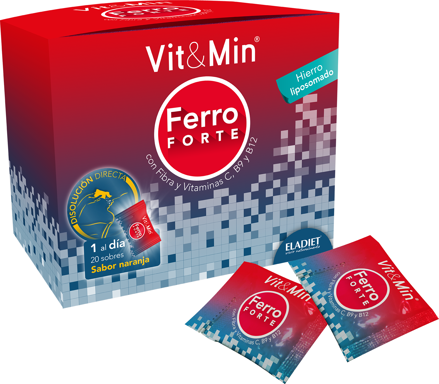 Eladiet Vit&Min; Ferro Forte 20 Sticks 100 gr