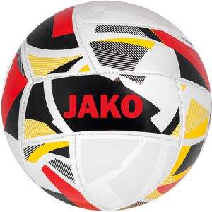 JAKO Fußball Miniball Iconic, 2339-685, Größe 1, 140 Gramm, weiß/schwarz/rot, Trainings-& Freizeitball