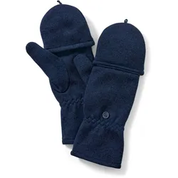 Tchibo - Strickfleece-Klappfäustlinge - Unisex - Gr. 6,5 - blau