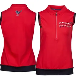 Girls Golf Damen Polo ärmellos THE RED ONE (15144)