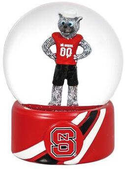 Evergreen North Carolina State University 5 in. Glass Tabletop Snow Globe