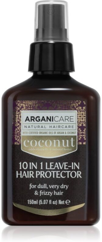 Arganicare Coconut 10 in 1 Leave-In Hair Protector soin fortifiant sans rinçage pour cheveux secs 150 ml