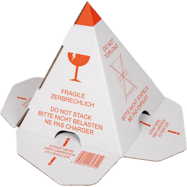 aXpel Stapelpyramiden weiss 360 x 360 x 230mm