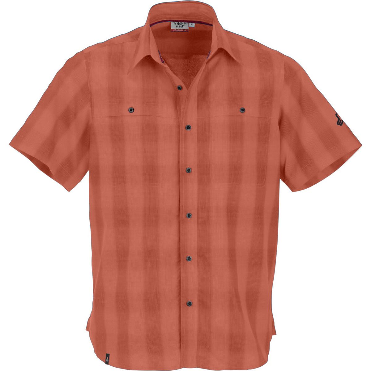 MAUL Sport Askim II - 1/2 Hemd Kariert Elastisch orange (43) 54 4931800930-43-54