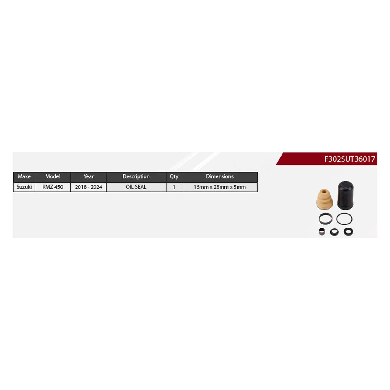 Showa SERVICE-KIT STOssD. SUZUKI (F302SUT36017)