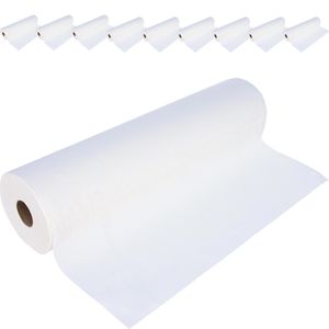 Tissueline Ärztekrepp Medical Roll, 50 cm x 50 m, 2-lagig, hochweiß, mit Abreißperforation, 9 Rollen