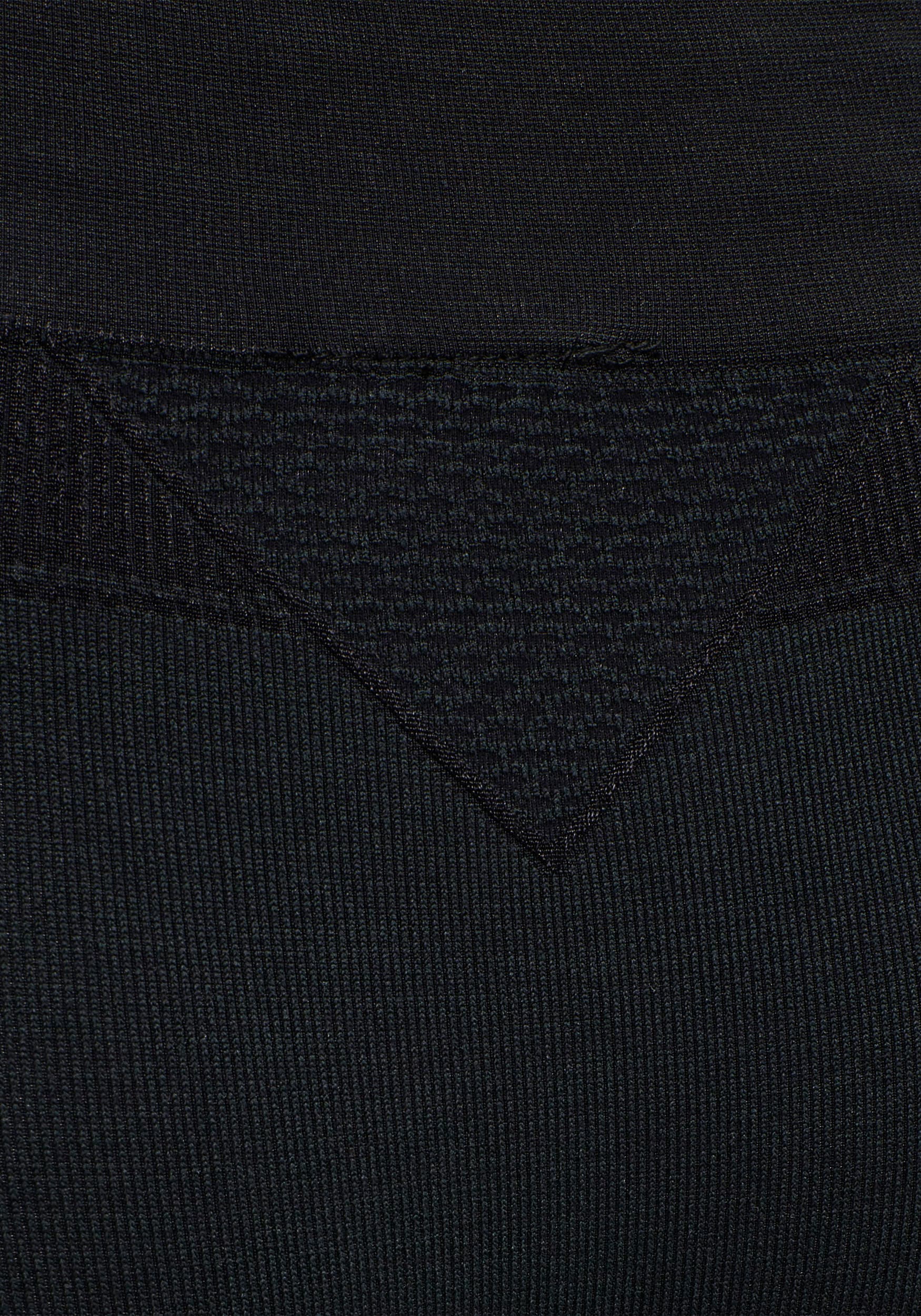 Leggings HUMMEL "HMLCLEA SEAMLESS MID WAIST TIGHTS", Damen, Gr. S (36), N-Gr, schwarz melange, Obermaterial: 57% Polyamid, 30% Polyester, 13% Elasthan, Hosen Leggings, dehnbarer Stoff, feuchtigkeitsableitendes Material, mit Mesh-Belüftung schwarz melange 