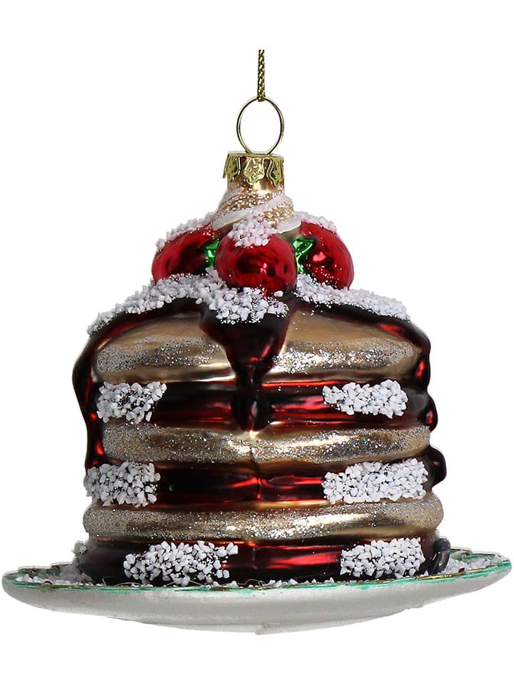 Kersten Christbaumkugel ''Pancake'' in Bunt - (H)10,2 cm - onesize