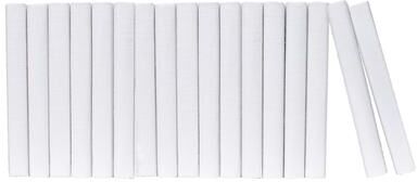 Booth & Williams Decorative Books - Snowfall Linen Wrapped Books - White Books By The Foot