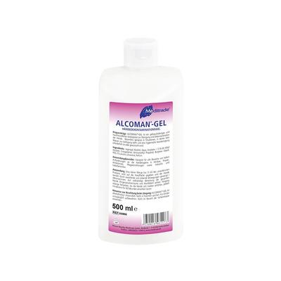Meditrade Alcoman Gel - Handdesinfektion - 18 x 500 ml - Händedesinfektionsmittel