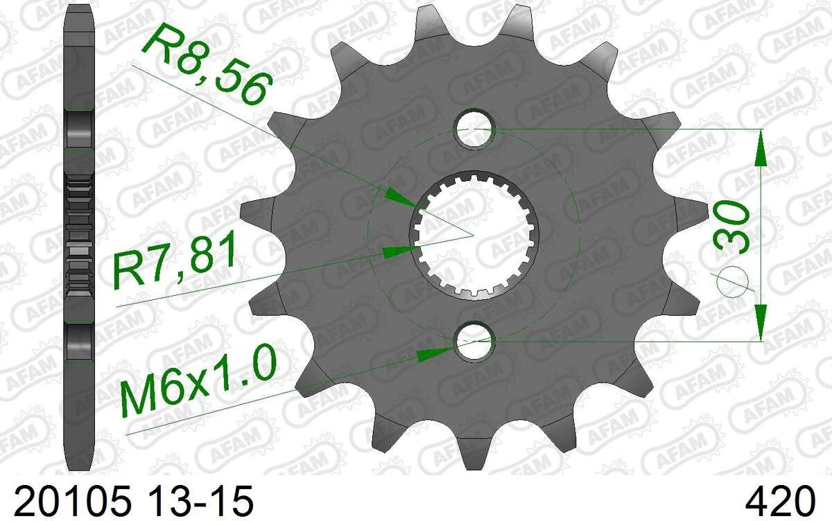 AFAM 20105-15 Chain Pinion