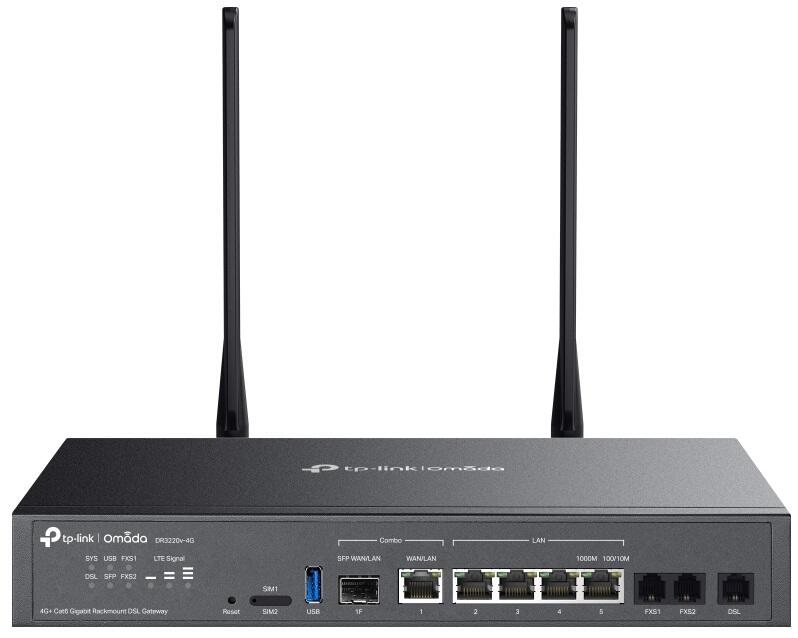 TP-LINK Omada DR3220v-4G Gigabit Rackmount DSL Gateway