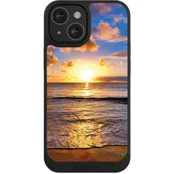 Nivocase Handyhülle für Apple iPhone 13 Mini Hülle NIVOpure Case Schwarz Meer Sonnenuntergang Strand (Apple iPhone 13 mini), Smartphone Hülle, Schwarz