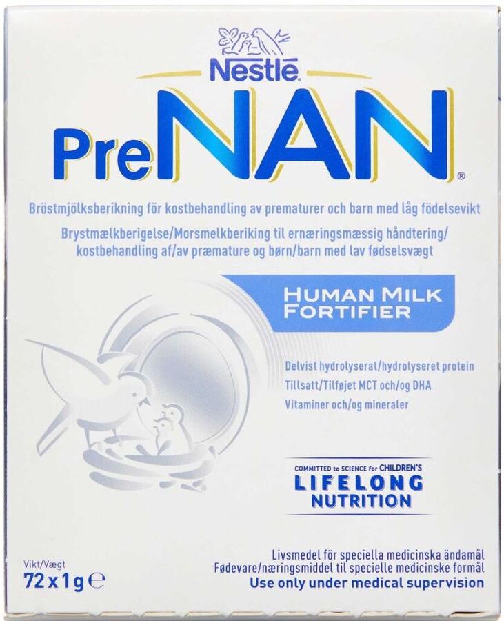 PreNAN Human Milk Fortifier FM85 72 x 1 g