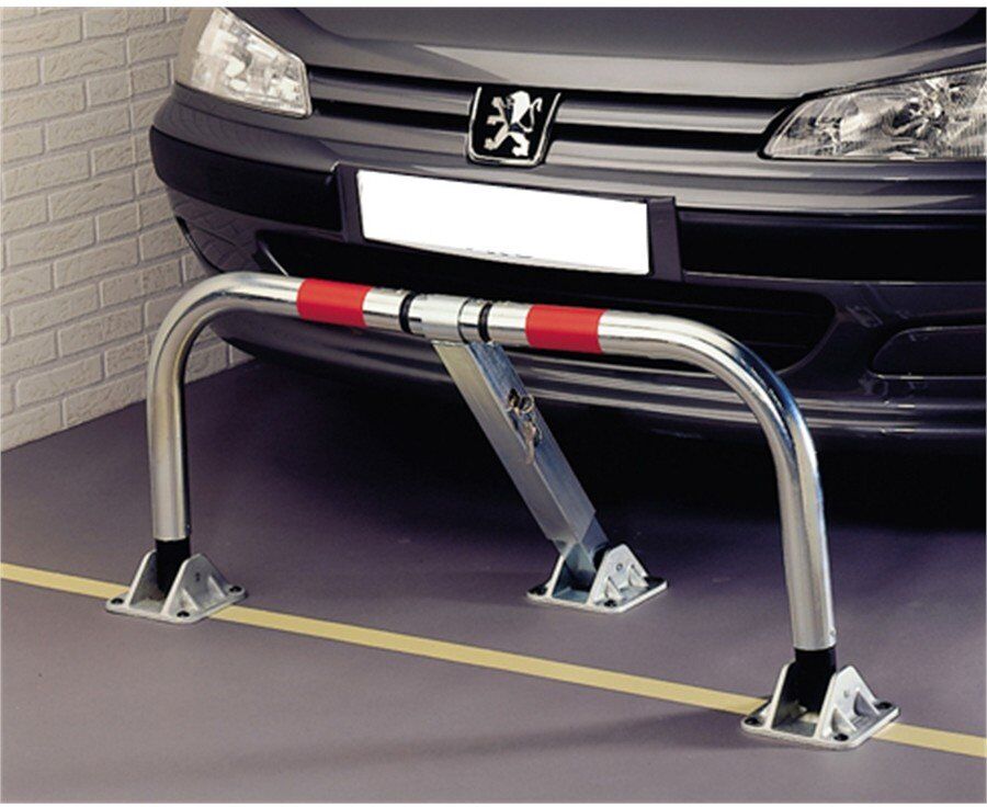 Barrière De Parking Rabattable En Acier Ø 5.3 Cm Mottez B304p