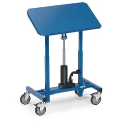 Materialständer 3286, mit Hydraulikpumpe, Tragkraft 250kg - blau