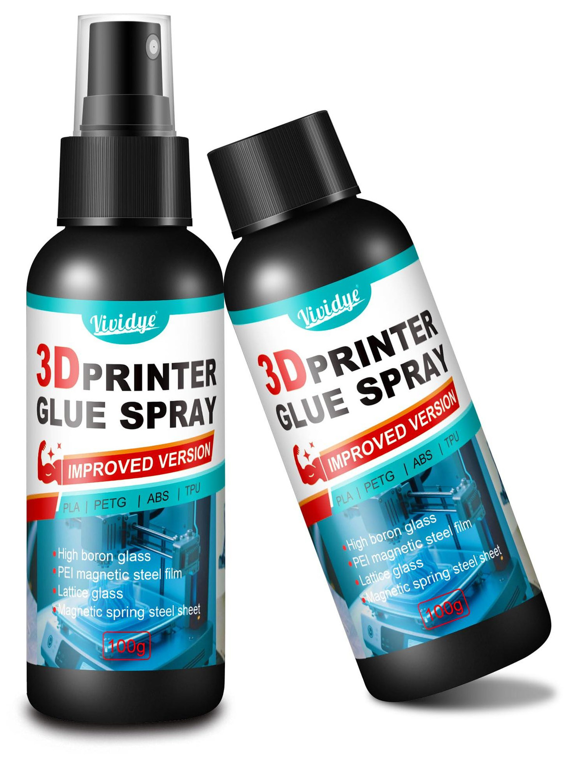 Dripio 3D-printlijm spray extra sterk voor PLA, ABS, PETG en TPU, 200 gram