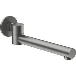 Neuesbad Serie 310 Runder klappbarer Wandauslauf, Titan, 245mm (Schwenkbarer Auslauf) NB1DENACD87K1