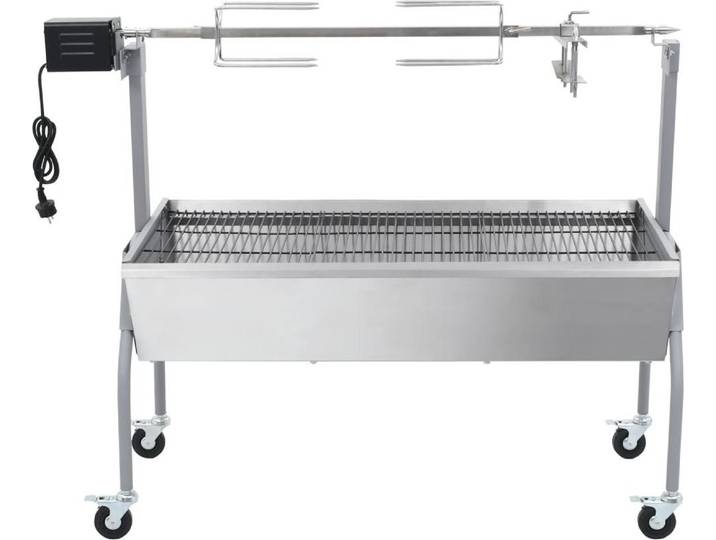 vidaXL Spanferkelgrill Metzgergrill mit elektrischem Antrieb