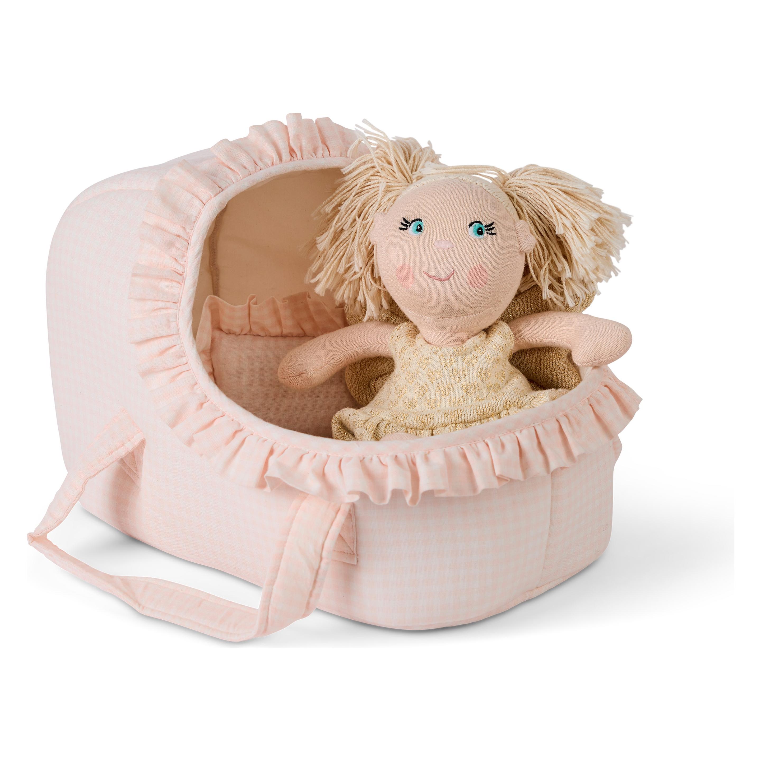 Smallstuff - Doll carrier, pillow and duvet, rose (73200-03) (73200-03)