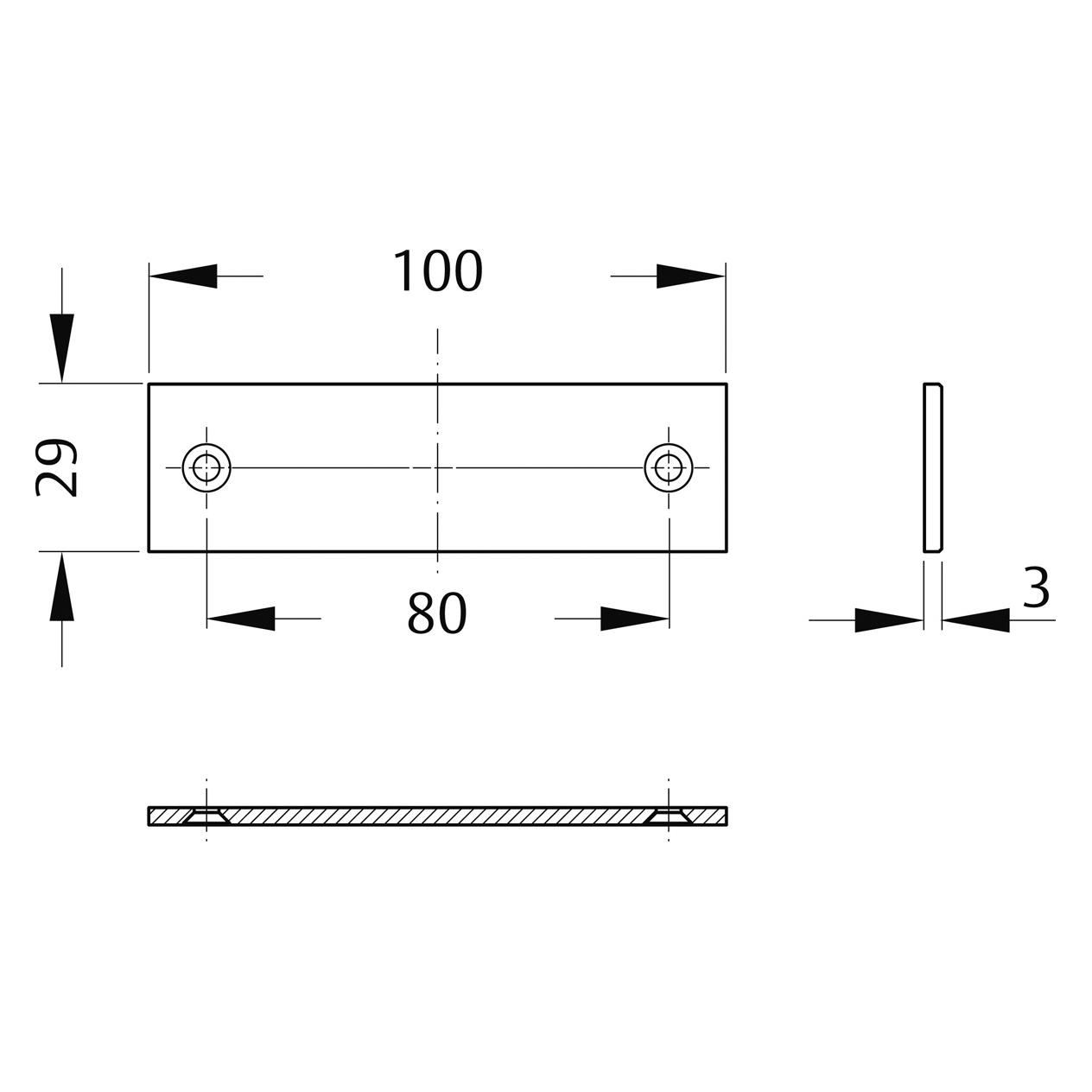 Assa Abloy Polystyrol-Gleitstück (65.000010)