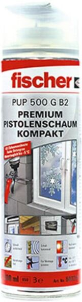 mousse pour pistolet Fischer à 1 composant PUP 500 G B2 (contenant du MDI) (503259)