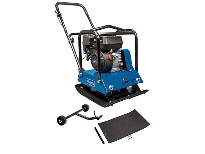 Scheppach Benzin Rüttelplatte HP2200S Vibrationsplatte mit 25000 N, 5,6 PS