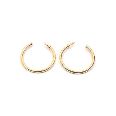 Paar Creolen FIRETTI "Ohrschmuck basic groß", gold (gelbgoldfarben), Ohrringe, Damen, 60mm, Metall
