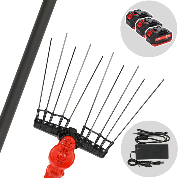 Aima Twigo Cordless - Abbacchiatore elettrico a batteria - Asta fissa in alluminio - 250cm - 3 x 21V 5.2Ah