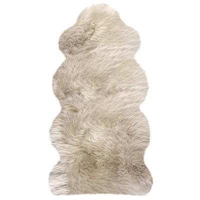 Fellteppich HEITMANN FELLE "Lammfell KE 152 - Premium Qualität", beige (leinen), B:68cm H:70mm L:140cm, Lammfell, Teppiche, Fellteppich, echtes Austral. Lammfell, besonders weich, auch ideal als Bettvorleger