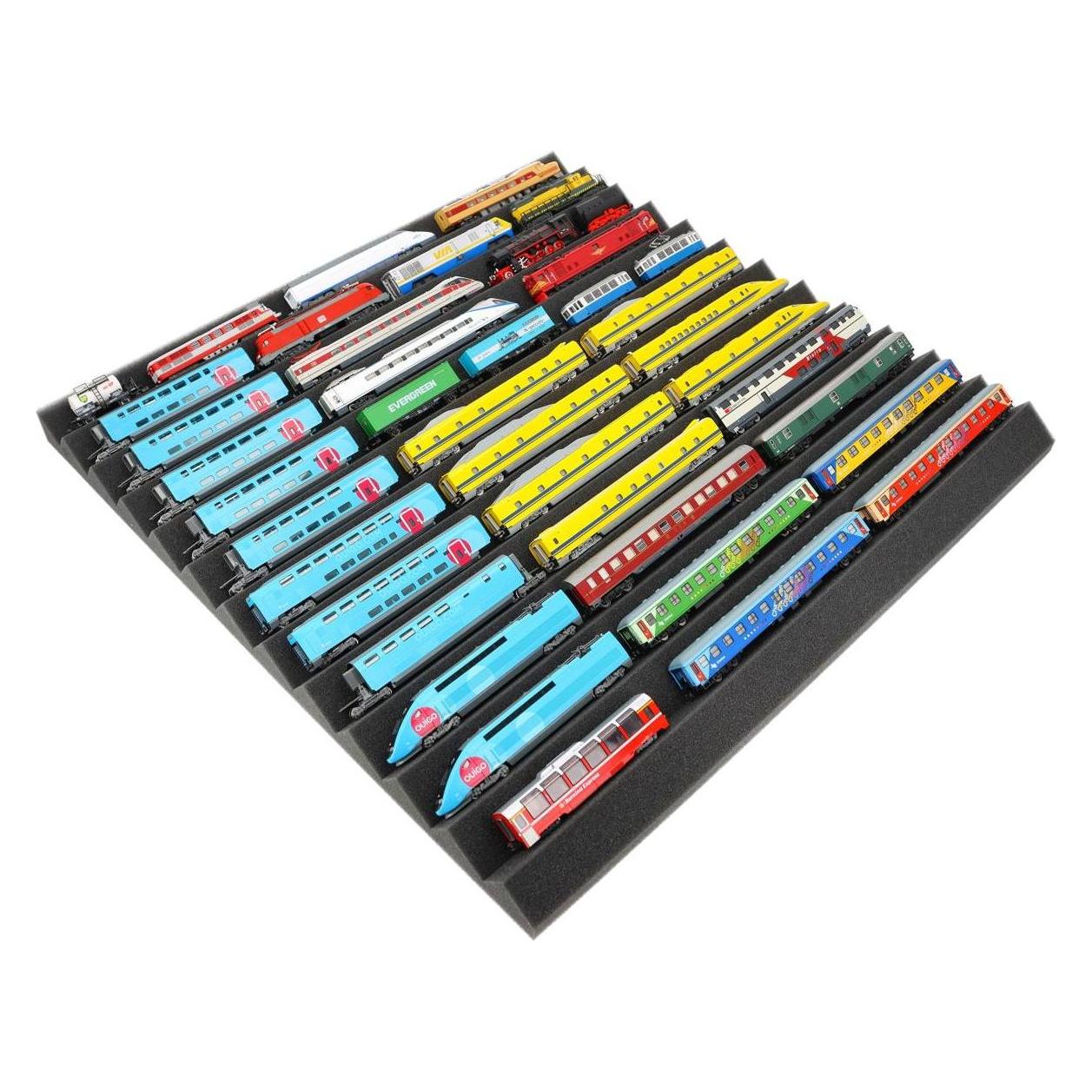 Feldherr Universal Zick-Zack Lokliege 500x500x30mm für Modelleisenbahn Spur N (Schaumstoff) (375921)