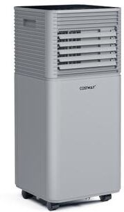 Costway 8000 BTU 3-in-1 Air Cooler with Dehumidifier and Fan Mode-Gray