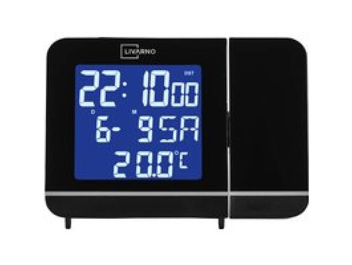 LIVARNO® Réveil radioguidé avec projecteur (noir)