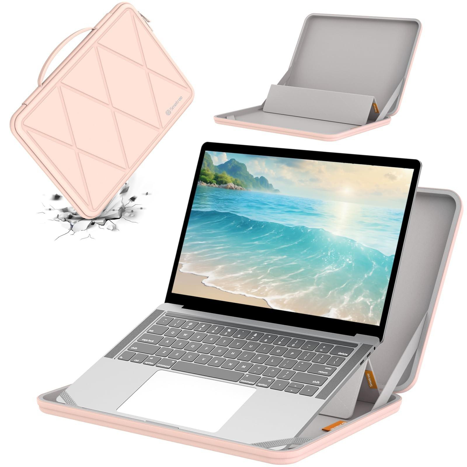 Merkloze harde beschermende 16 inch laptophoes - Roze