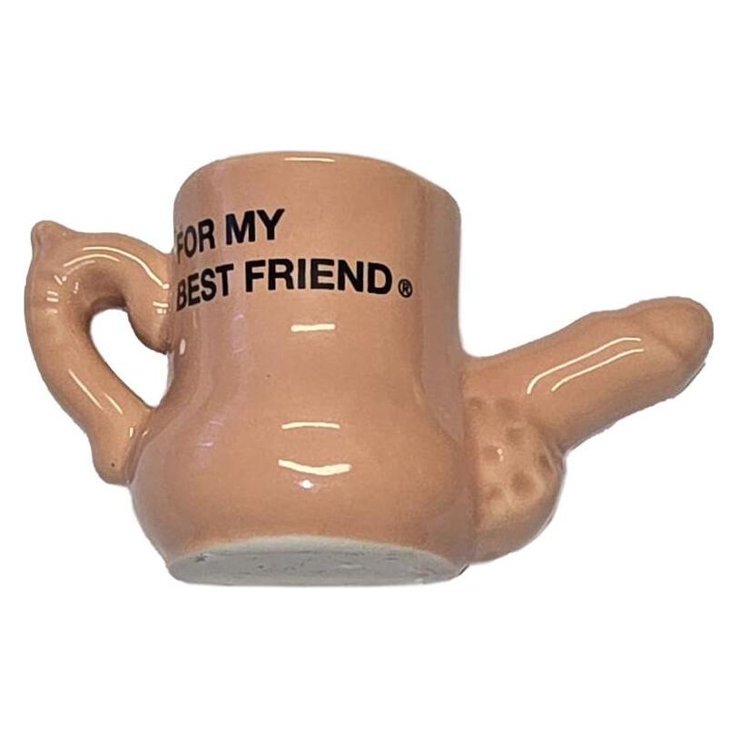 Diablo Picante - KERAMIK-BECHER-MAGNET MIT ERHOBENEM PENIS "FÃoeR MEINEN BESTEN FREUNDâ€oe (D-243977)